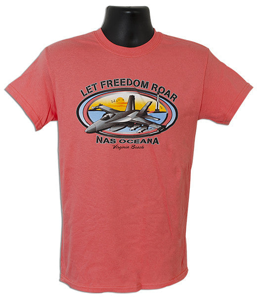 T-Shirt Oceana Let Freedom Roar CORAL SILK
