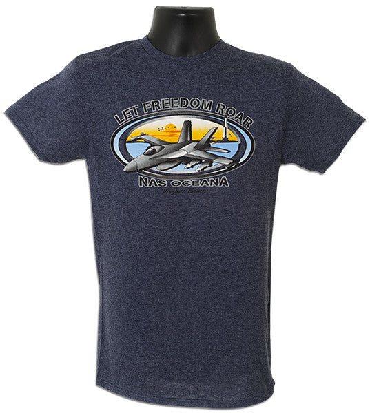 T-Shirt Oceana Let Freedom Roar DENIM HEATHER