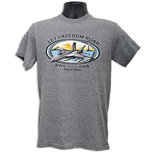 TSOA05G T-Shirt Oceana Let Freedom Roar GRAPHITE HTR