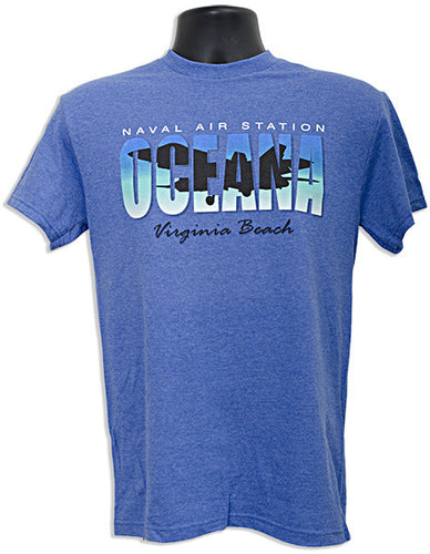 T-Shirt Oceana Silhouette ROYAL HEATHER