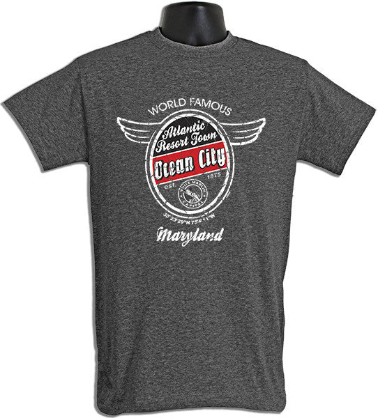 T-Shirt Ocean City Aero Oval DARK HEATHER