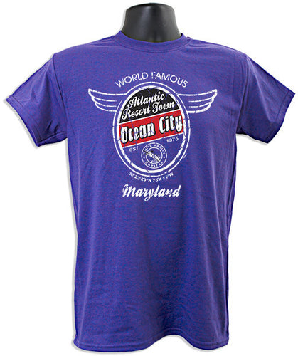 T-Shirt Ocean City Aero Oval LILAC
