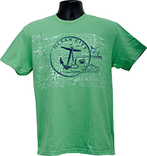T-Shirt Ocean City Anchor Circle KELLY HEATHER