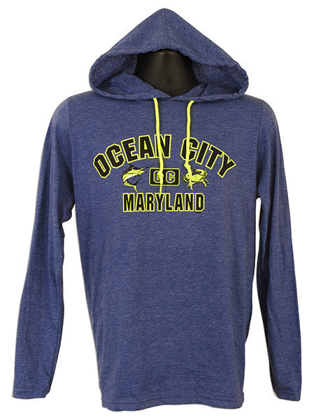 Long-Sleeve Hooded T - Ocean City BLUE XX