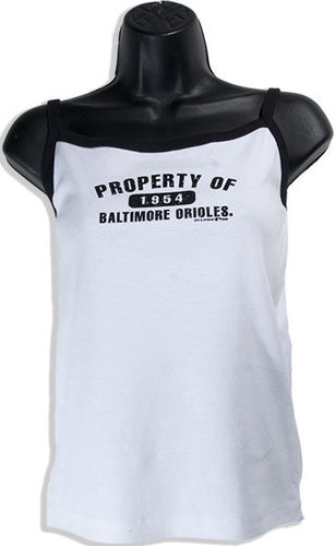 Junior Spaghetti Tank Orioles White/Black