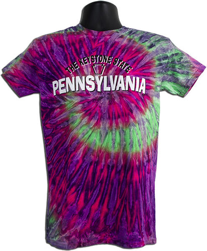 Tie Dye T-Shirt Pennsylvania WATERMELON