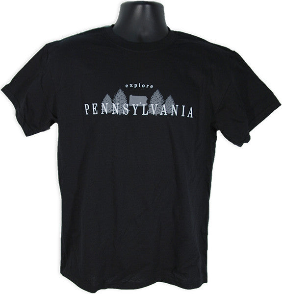 T-Shirt Explore Pennsylvania BLACK