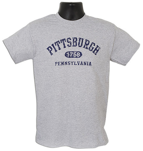 T-Shirt Pittsburgh 1758 Distressed SPORT GREY