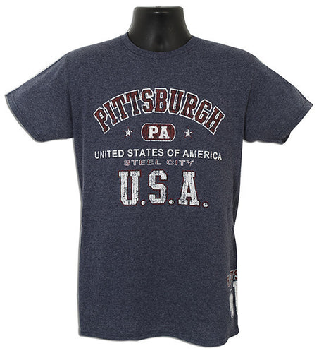 T-Shirt Pittsburgh 2-Hit DENIM HEATHER
