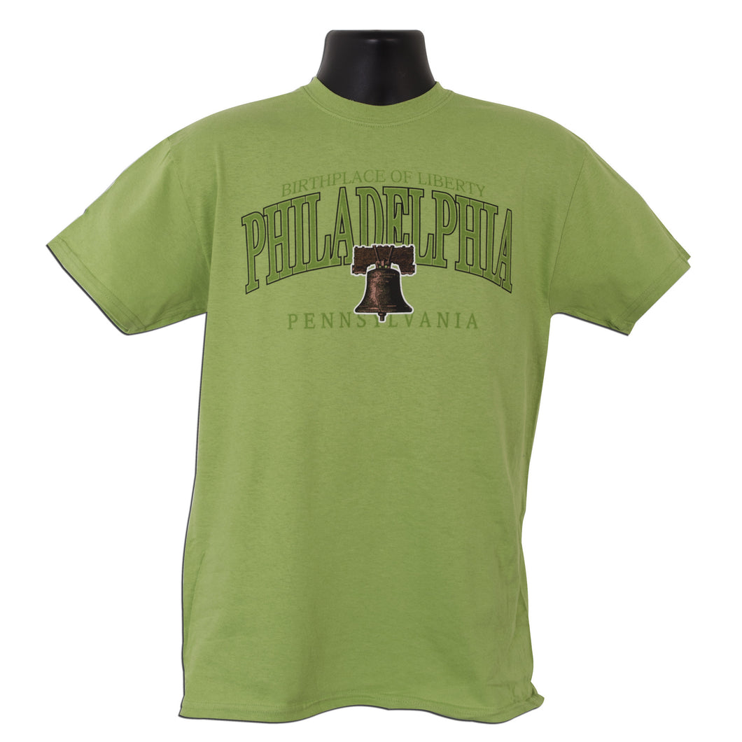 TSPH02A T-Shirt Philadelphia Arch Letter KIWI