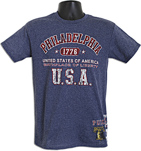 T-Shirt Philadelphia 2-Hit Denim Heather