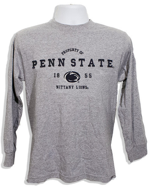 T-Shirt / Long Sl - Penn State Proper Mark GREY