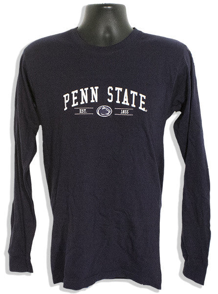 T-Shirt / Long Sleeve - Embroidered Fluid Penn State Navy