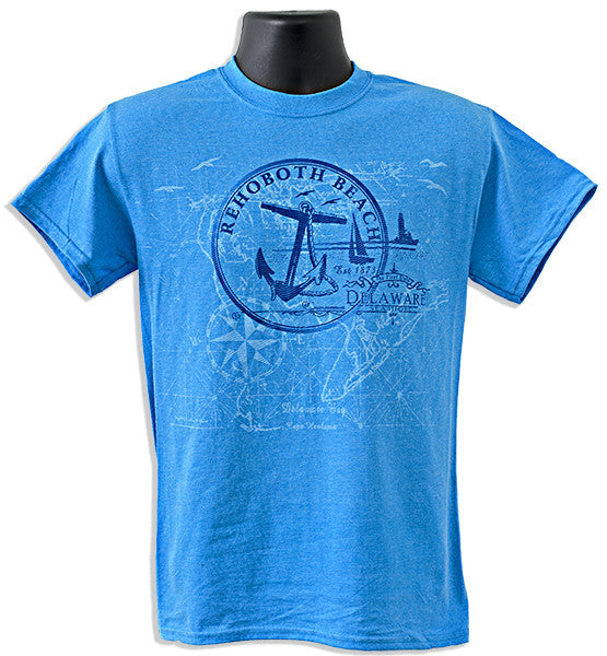 T-Shirt Rehoboth Beach Anchor SAPPHIRE HEATHER