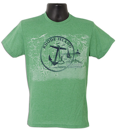 T-Shirt - Rhode Island Circle Map KELLY HEATHER