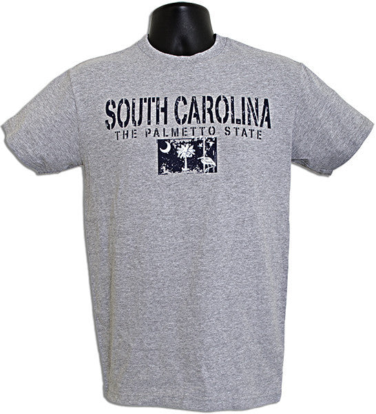 T-Shirt South Carolina Stencil GREY
