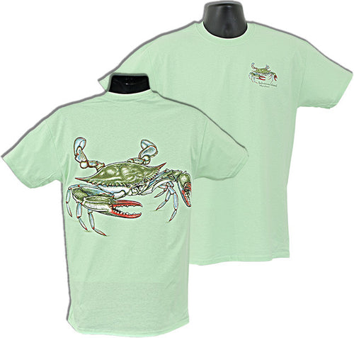 T-Shirt Blue Crab 2-Sided Solomons Island MINT