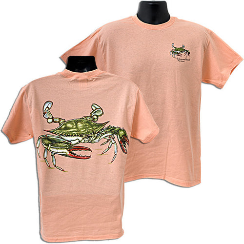T-Shirt Blue Crab 2-Sided Solomons Island ORANGE