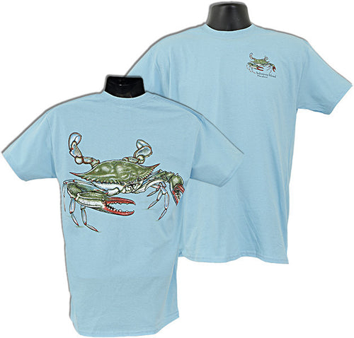 T-Shirt Blue Crab 2-Sided Solomons Island SKY