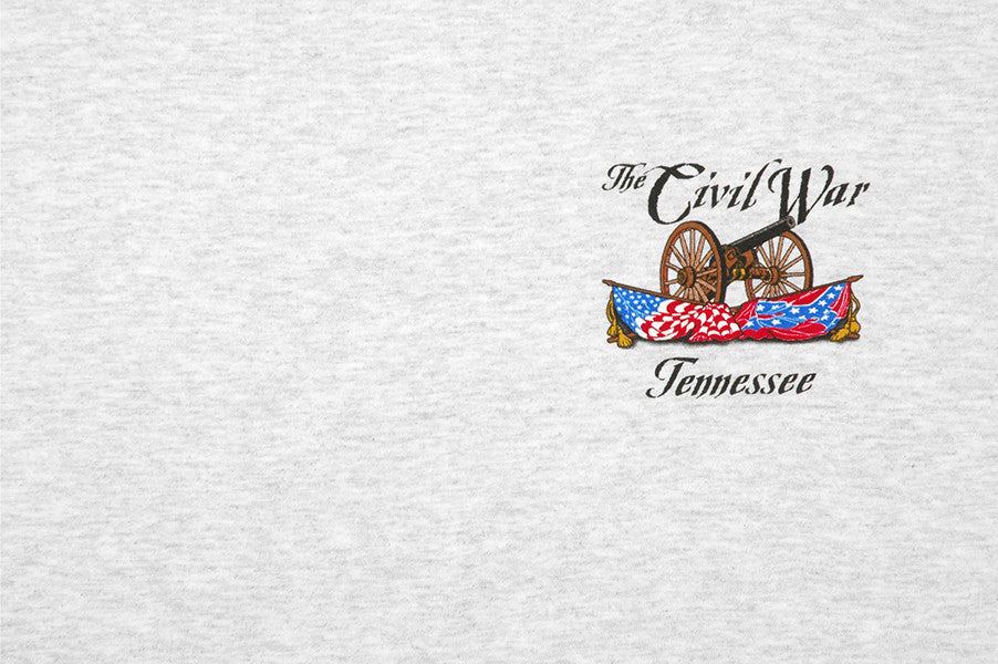 T-Shirt 100% Civil War Tennessee 2-Sided Ash