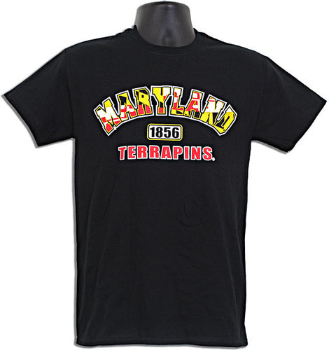 T-Shirt Maryland 1856 Terrapins BLACK