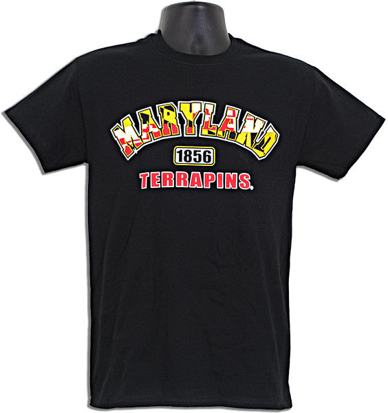 T-Shirt Maryland 1856 Terrapins BLACK