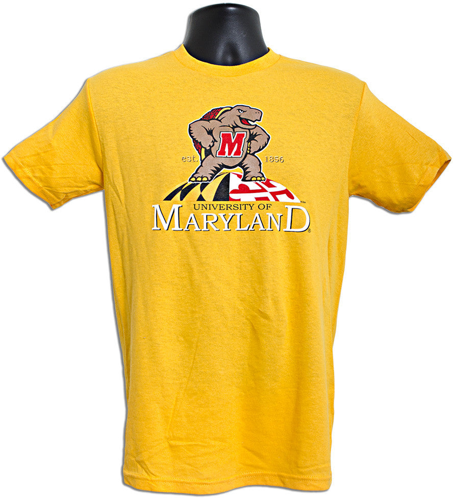 T-Shirt University of Turtle/Globe GOLD