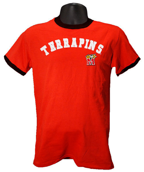 T-Shirt 100% University of Zig-Zag Arch Red I1728E