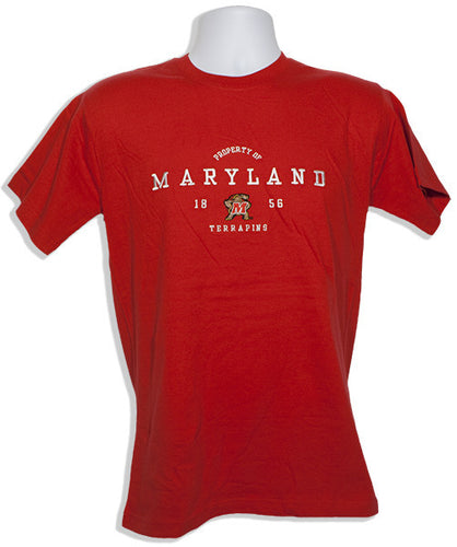 T-Shirt University of Embroidered Proper Mark RED