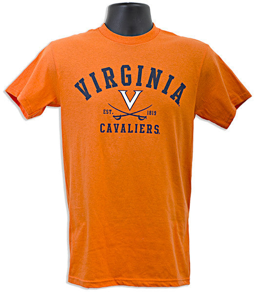 T-Shirt UVA Block Letter Arch - ORANGE