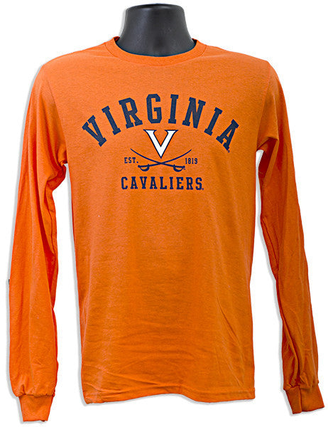 T-Shirt / Long Sleeve - University of VA Block Ltr Arch ORANGE