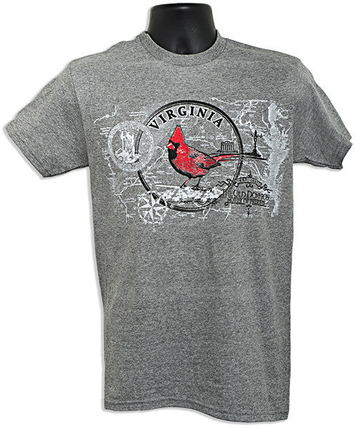 T-Shirt Virginia Cardinal Circle GRAPHITE HEATHER