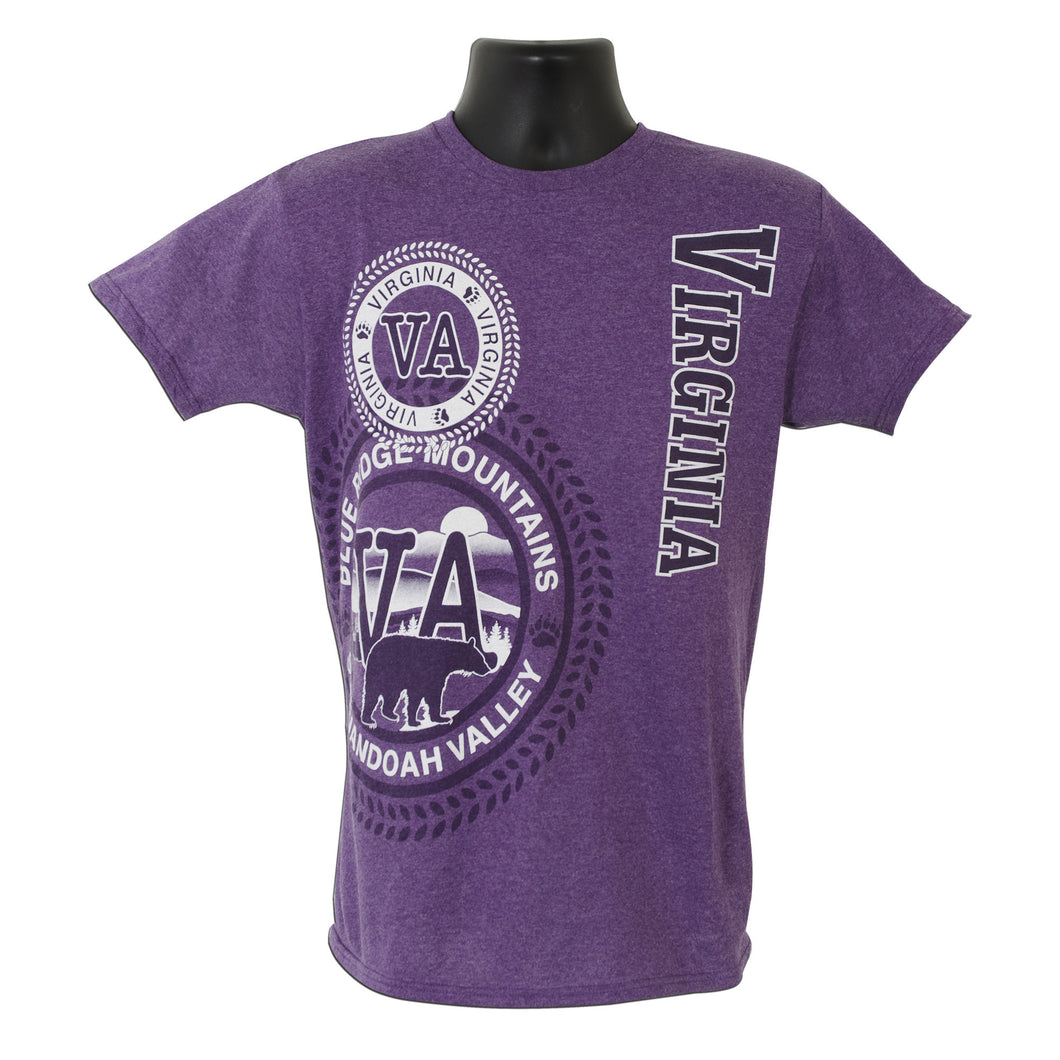 Virginia T-Shirt in Purple Heather color