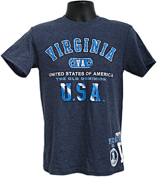 T-Shirt Virginia 2-Hit DENIM HEATHER