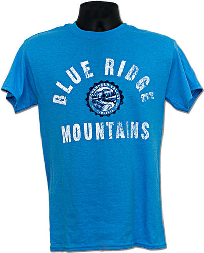 T-Shirt Blue Ridge Mountains Seal HEATHER SAPPHIRE
