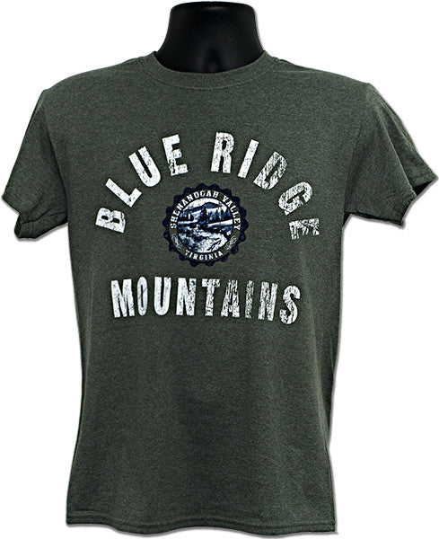 T-Shirt Blue Ridge Mountains Seal MILITARY HEATHER