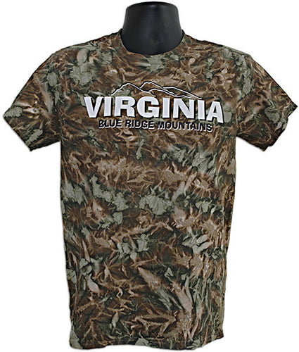 Tie Dye T VA Blue Ridge Mountains CAMOUFLAGE