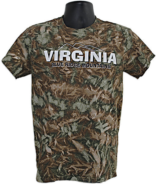 Tie Dye T VA Blue Ridge Mountains CAMOUFLAGE