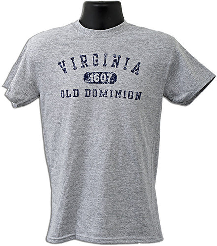 T-Shirt Virginia 1607 Distressed SPORT GREY