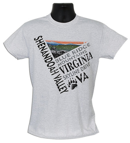 T-Shirt Shenandoah Valley Diagonal ASH