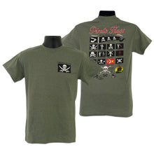 TSVB11M T-Shirt Virginia Beach Pirate Flags MILITARY HEATHER