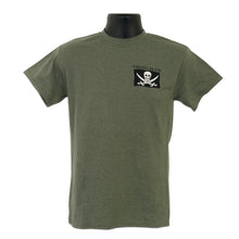 TSVB11M T-Shirt Virginia Beach Pirate Flags MILITARY HEATHER