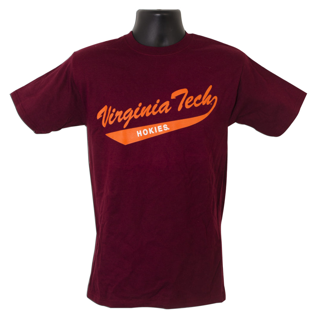 TSVT15M T-Shirt Virginia Tech Script Maroon K862P