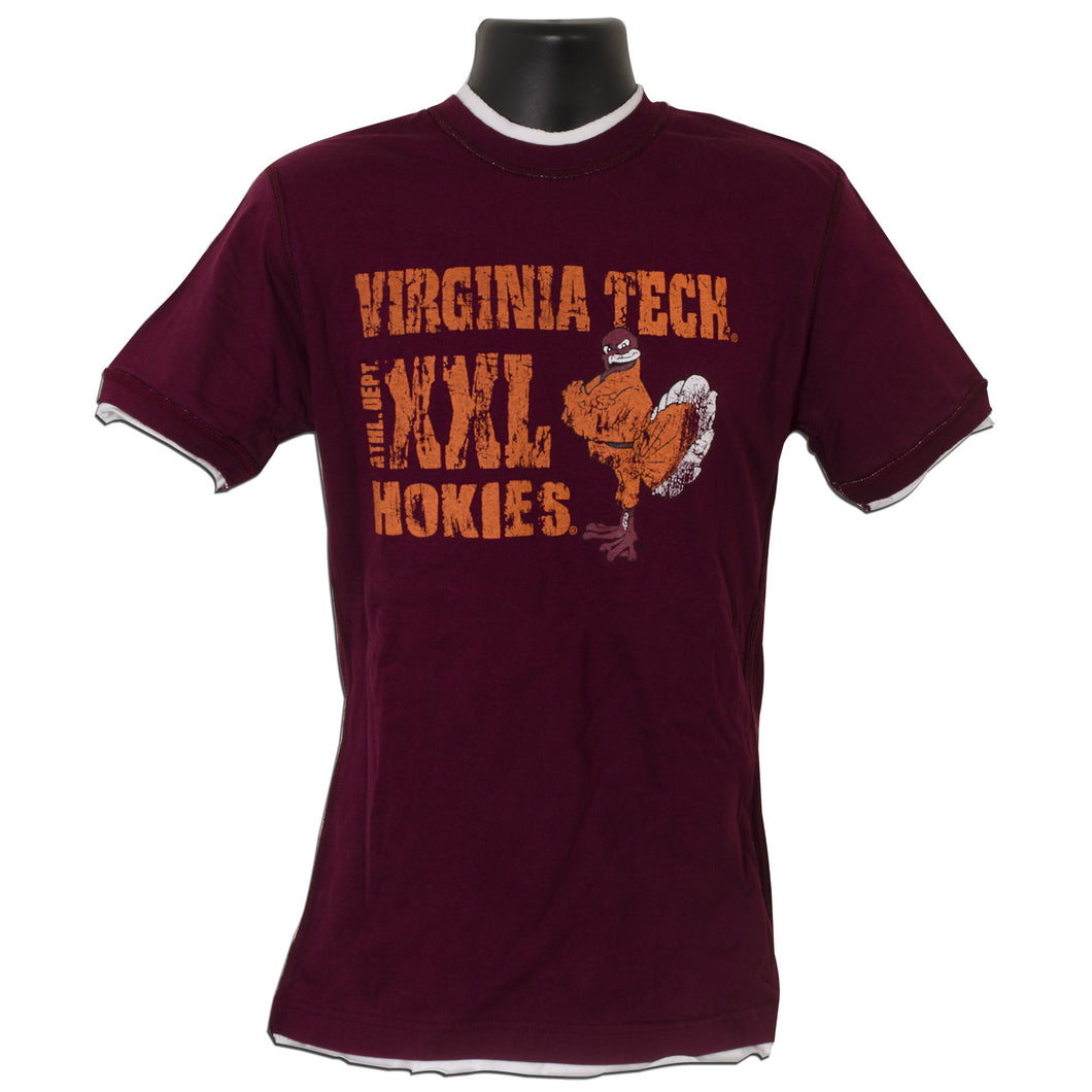 TSVT33M T-Shirt Virginia Tech Sideout MAROON