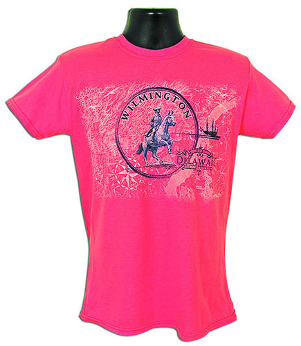 T-Shirt Wilmington Circle/ Rodney CORAL SILK