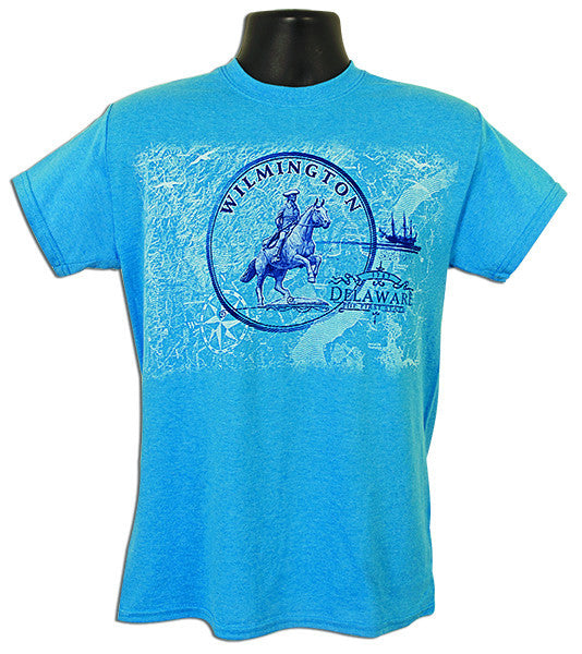 T-Shirt Wilmington Circle/ Rodney HEATHER SAPPHIRE