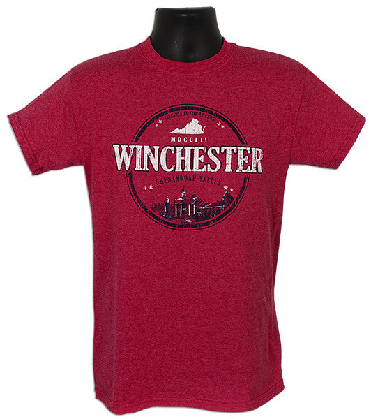 T-Shirt Winchester Circle RED HEATHER