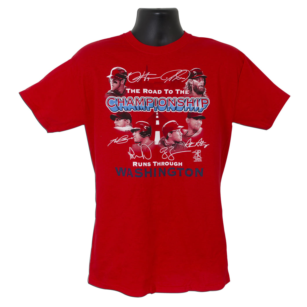 TSWN03R T-Shirt Road to Championship Washington RED
