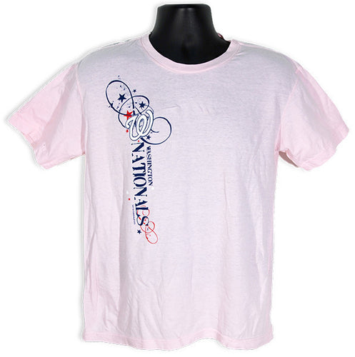 T-Shirt 100% Nationals Script Pink