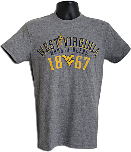 T-Shirt - WVU Mountaineers 1867 GRAPHITE HEATHER